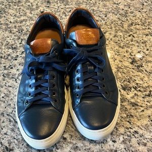 Navy Good Man Brand leather sneakers